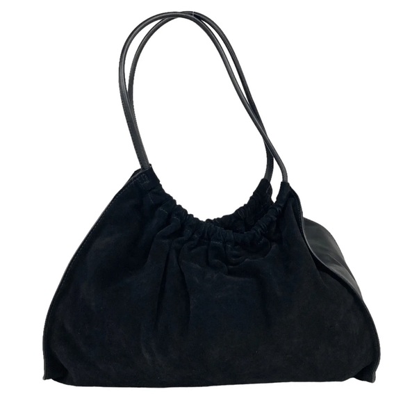 GUCCI Bag Shoulderbag Handbag Suede Black - Picture 1 of 9